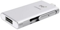 USB Flash  64Gb PQI iConnect Silver