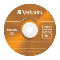  CD-RW Verbatim SL/5 Color (43167) (1  ) 80min 700Mb 8-12x