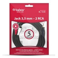   5.0  Belsis 3.5 Jack (M) - 2xRCA (M)  Sparks SN1038/BL1038