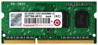   SO-DIMM DDR-III Transcend 2Gb 1333Mhz PC-10600 (TS256MSK64W3N)