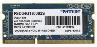   Patriot Memory DDR3 SO-DIMM 1600Mhz PC3-12800 CL11 - 4Gb PSD34G160082S