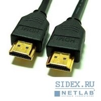  HDMI 19M-19M, 10m, ver 1.4,   (Ningbo HDMI-V.14-10-FLAT-BR)