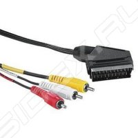  SCART (m) - 3xRCA (m) (Hama H-42571) ()