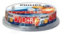  DVD+R Philips 4.7Gb 16x Cake Box (10 ) (DR4S6B10F/97)