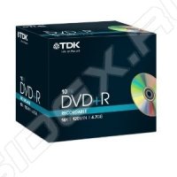  DVD+R TDK 4.7Gb 16x Jewel Case (10 ) (t19389)