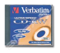  CD-RW Verbatim 700Mb 16-24x Jewel Case (1 ) (43192)