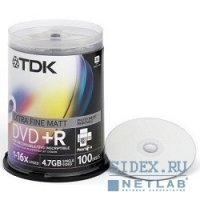  DVD+R TDK, 4.7Gb 16 , 100 , Photo Print, Cake Box