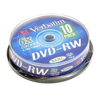  DVD-RW Verbatim 4.7Gb 6x Cake Box (10 ) 43585