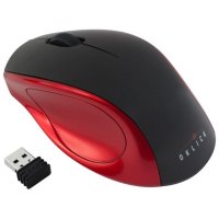  Oklick 412 MW Wireless Optical Mouse Black-Red USB (/)