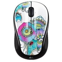  Logitech Wireless Mouse M325 Lady on the Lily Black-White USB