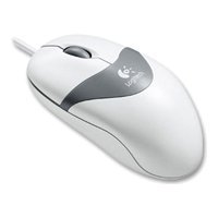  Logitech Optical Mouse White USB