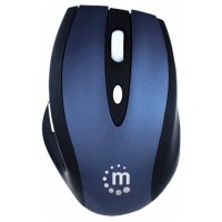  Manhattan Contour Wireless Optical Mouse 178198 Black-Blue USB