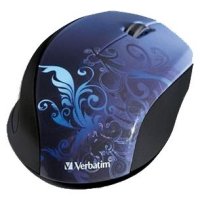  Verbatim Wireless Optical Design Mouse Blue USB