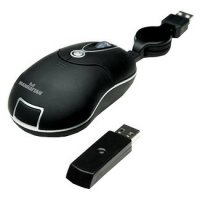  Manhattan Wireless Mobile Mini Mouse MMX 176811 Black-Silver USB