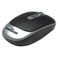  Manhattan Wireless Laser Mouse MLXL 177474 Black-Silver USB