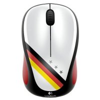  Logitech Wireless Mouse M235 910-004034 Black-White-Red USB