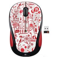  Logitech Wireless Mouse M325 red smile Red-Black USB (-)