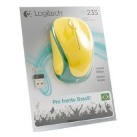  Logitech Wireless Mouse M235 910-004026 Yellow-Green USB USB