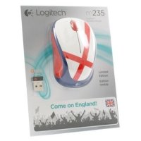  Logitech Wireless Mouse M235 910-004030 White-Blue-Red USB