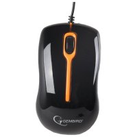  Gembird MUS-004-O Black-Orange PS/2