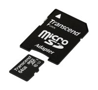   Transcend microSDXC 64Gb Class10 Transcend TS64GUSDU1 + adapter