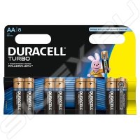 Duracell   LR6 8BL, AA,Turbo Max (6+2 /)