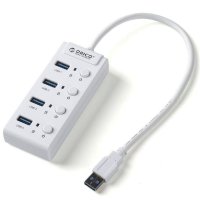  USB Orico W9PH4-WH 4-Ports White