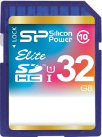   32Gb - Silicon Power High-Capacity UHS-I Class 10 Elite - Secure Digital SP032GBSDHAU1V