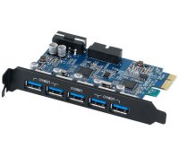  Orico PVU3-5O2I PCIe to 5 port ext, 1 port int USB 3.0