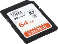   64Gb - SanDisk Ultra Secure Digital XC Class 10 UHS-I SDSDUNC-064G-GN6IN