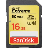   16Gb - SanDisk Extreme - Secure Digital HC 60MB/s Class 10 UHS-I SDSDXN-016G-G46