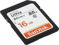   16Gb - SanDisk Ultra Secure Digital HC Class 10 UHS-I SDSDUNC-016G-GN6IN