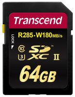   64Gb - Transcend High-Capacity Class 10 UHS-II U3 Ultimate - Secure Digital TS64GSD2U3