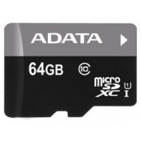   64Gb - A-Data Premier - Micro Secure Digital XC Class 10 UHS-I U1 AUSDX64GUICL10-R