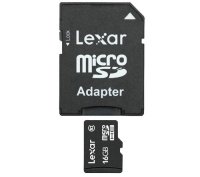   16Gb - Lexar - Micro Secure Digital HC Class 10 LSDMI16GABEUC10A    SD