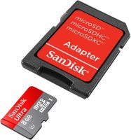   8Gb - SanDisk Ultra - Micro Secure Digital Class 10 48MB/s SDSDQUIN-008G-G4