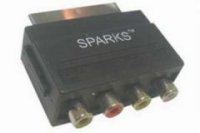 Sparks SN1003,  SCART  (--) 4xRCA , +-, -