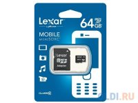   Micro SDXC 64Gb Class 10 Lexar LSDMI64GABEUC10A +