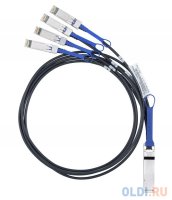  Mellanox passive copper hybrid cable ETH 40GbE to 4x10GbE QSFP to 4xSFP+ 1m MC2609130-001