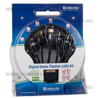  Defender (DHT-01) Digital Home Theater Cable Kit (HDMI-DVI, HDMI, 3xRCA,  RCA, S-Video, OD