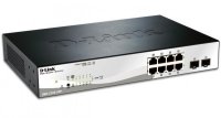  D-LINK DGS-1210-10P  8  10/100/1000Mbps PoE 2x combo GbLAN/SFP