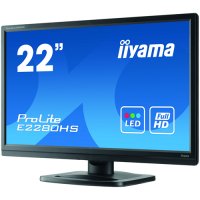  21.5" Iiyama E2280HS-B1 ProLite TFT TN 1920x1080; 0.248mm; 5ms; 250cd/m2; 1000:1; D-Sub