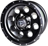  LF Works LF087 8x15 6x139.7 ET-5 Matt Black Chrome Rivets