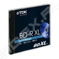 Blu-Ray TDK XL 100 , 4x, Printable, 1 ., Jewel Case, (t78836),  Blu-Ray 