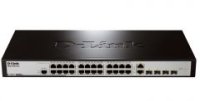 D-link DES-1228/ME/B1A  24xUTP 10/100, 2xUTP Gb, 2  Combo UTP/SFP, Web 19"  