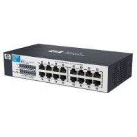 HP J9662A   V1410-16 Switch (Unmanaged, 16*10/100, QoS, fanless, 19")