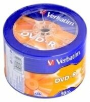   Verbatim DVD-R 4.7Gb x16 Wagon Wheel 50P