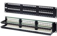 Hyperline PP2-19-48-8P8C-C6-110 - 19, 2U, 48  RJ-45,  6, Dual IDC +..