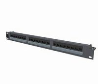 Molex PN PID-00058  Rack 19" Patch Panel, 24xRJ45, KATT, 568B UTP, PowerCat 5e, 1U, Graph