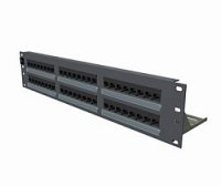 Molex PN PID-00059  Rack 19" Patch Panel, 48xRJ45, KATT, 568B UTP, PowerCat 5e, 2U,Graphi